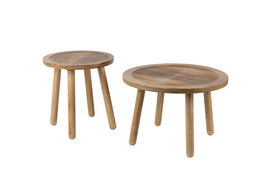 Dendron fa lerakóasztal Ø43