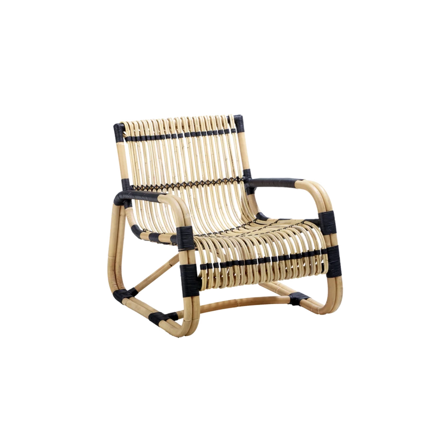 Curve rattan fotel
