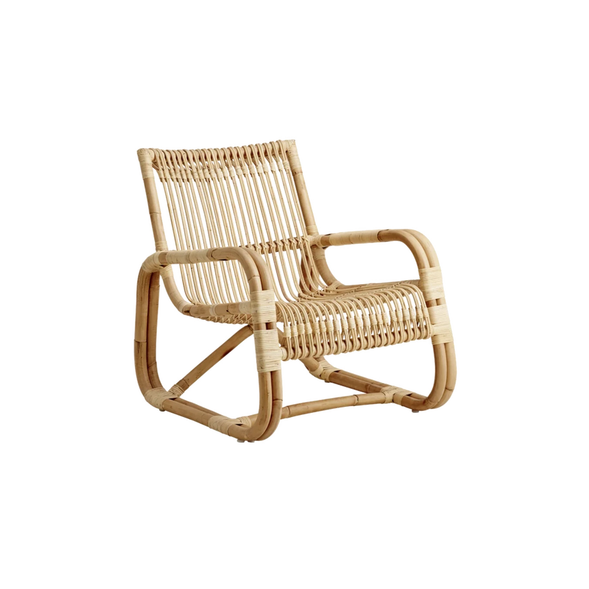 Curve rattan fotel