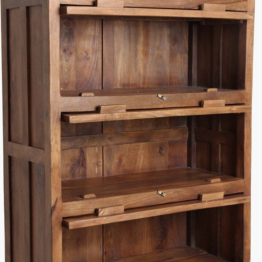 Library wooden cabinet 90x197