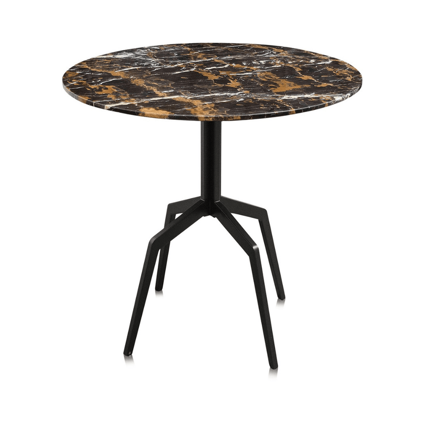Razor marble dining table Ø80