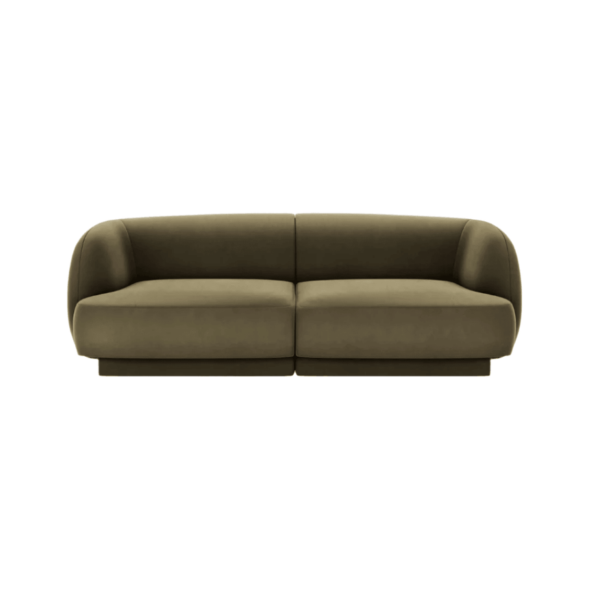 Miley 2-seater velvet sofa