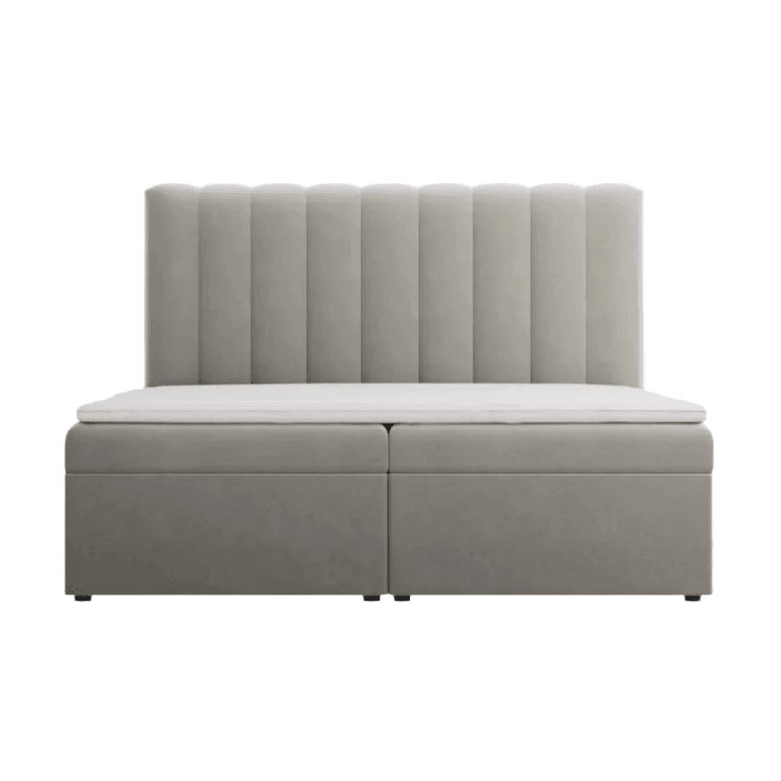 Kelp velvet double bed 140x200