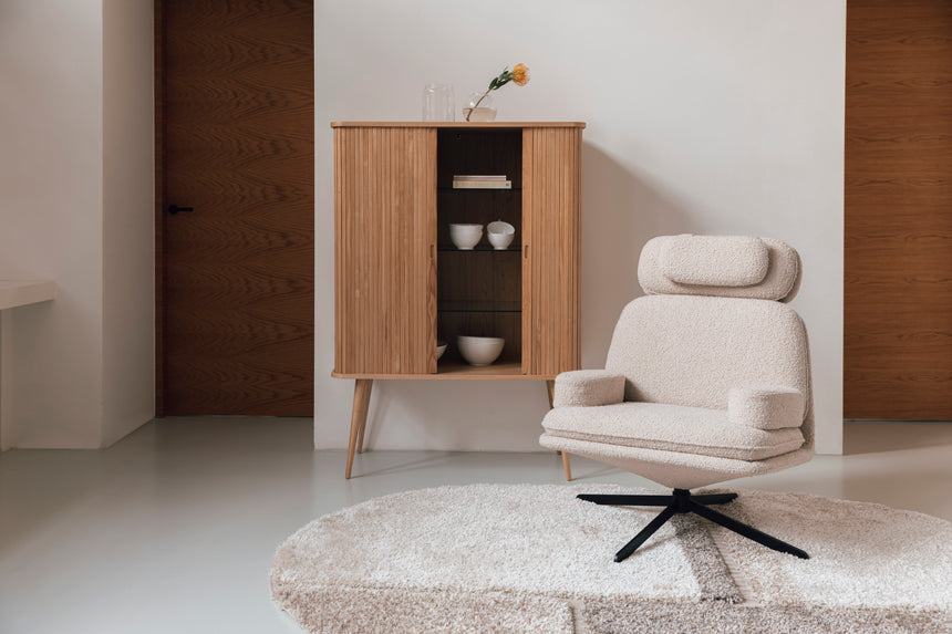 Barbier 2-door wooden cabinet