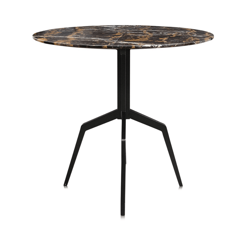 Razor marble dining table Ø80