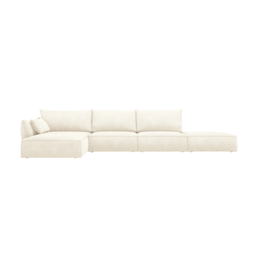 Kaelle left chenille corner sofa 364x171