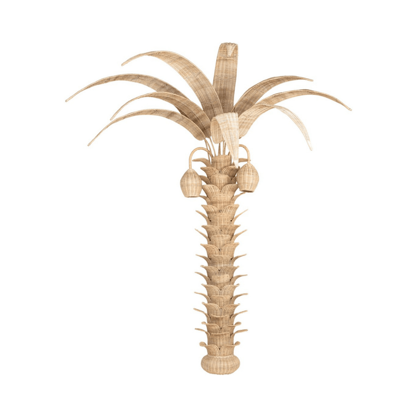 Palm Tree rattan wall lamp