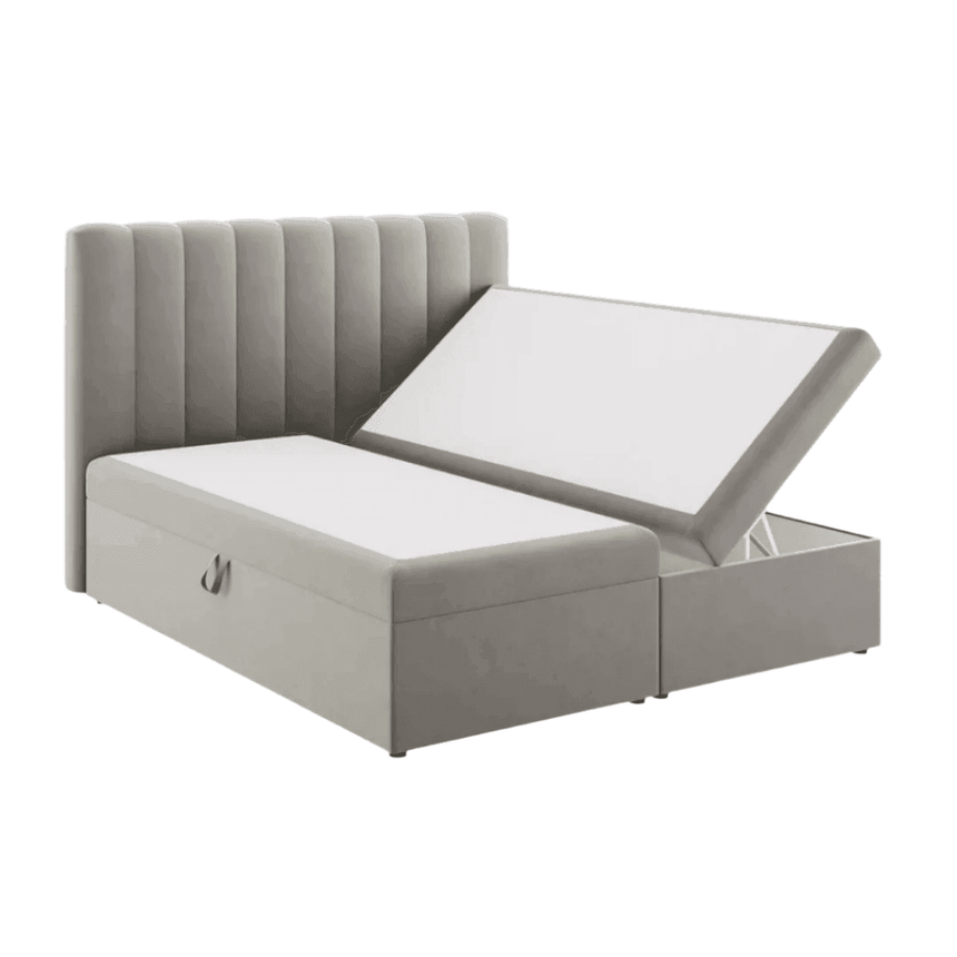 Kelp velvet double bed 140x200