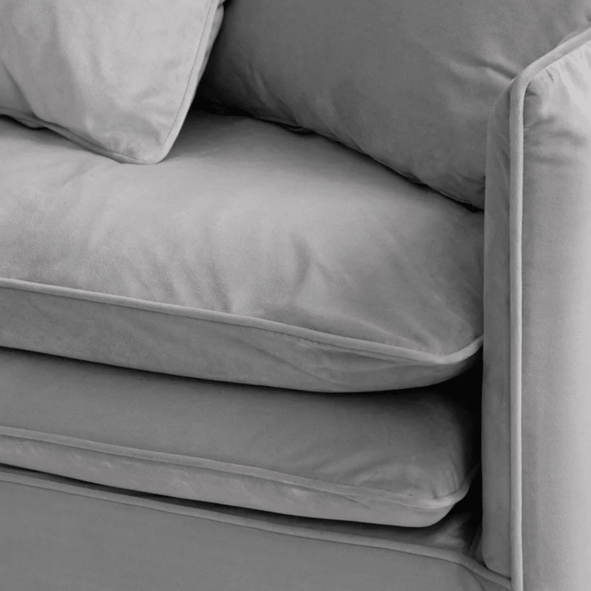 Boho 4-seater velvet sofa