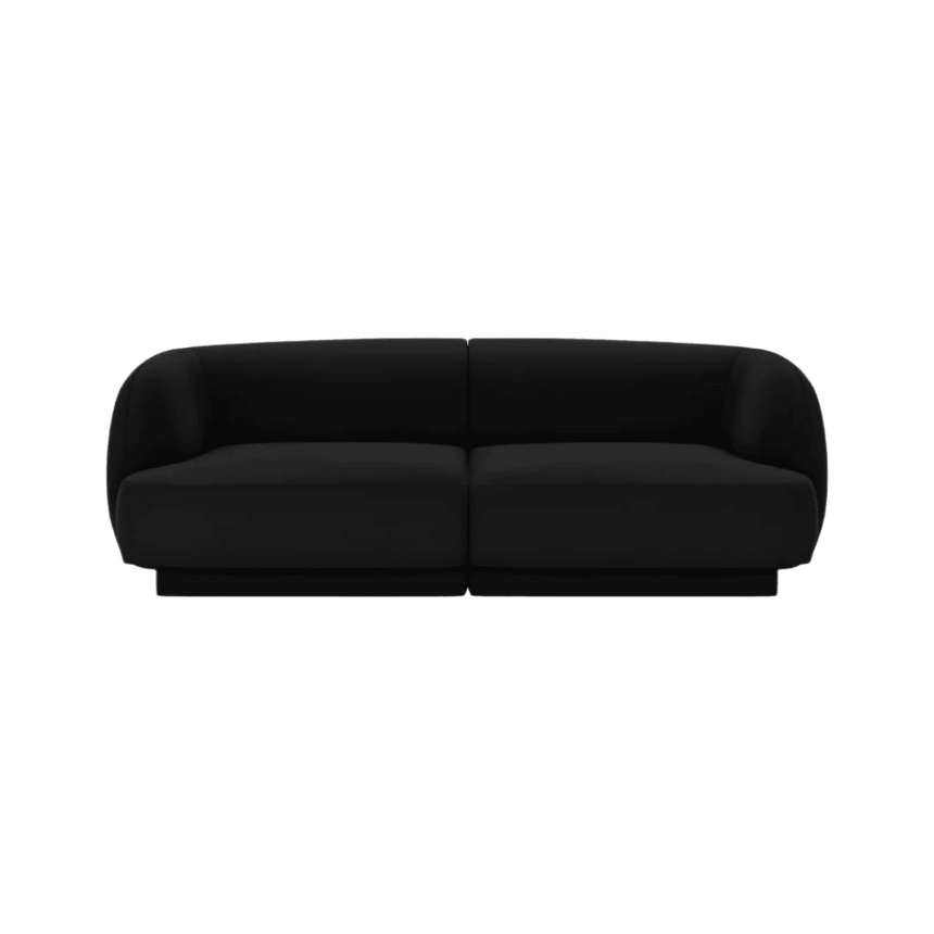 Miley 2-seater velvet sofa