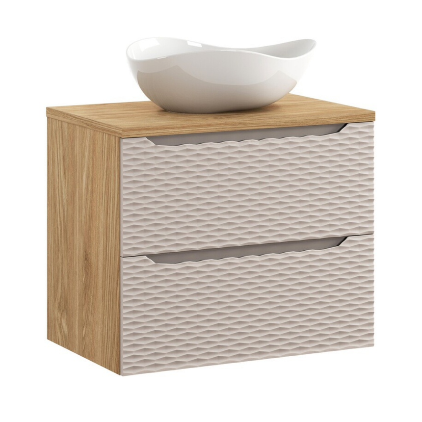 Baggy woven chenille pouf