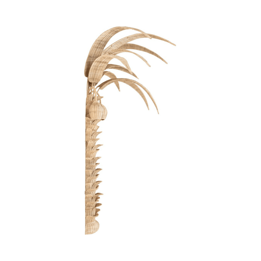 Palm Tree rattan wall lamp