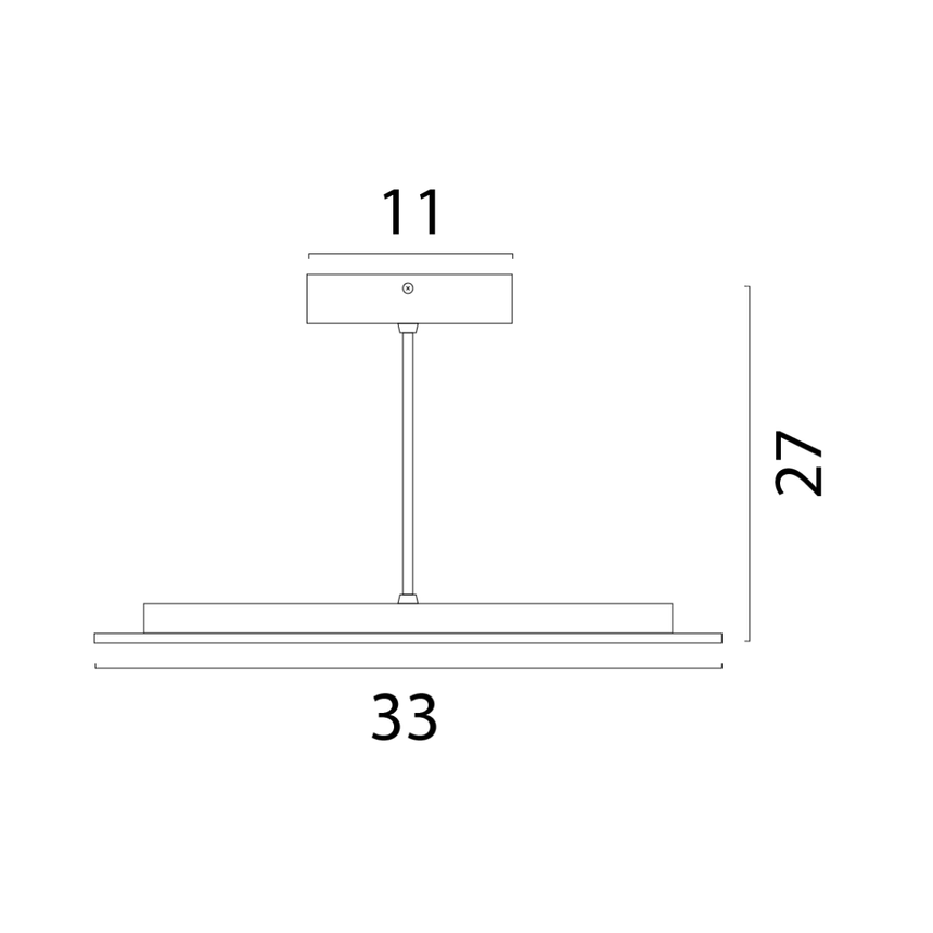 Milan fém csillár Ø33