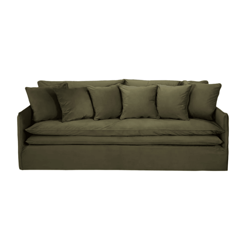 Boho 4-seater velvet sofa
