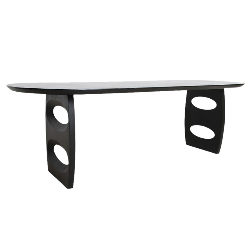 Bullnose Teardrop fa étkezőasztal 200x90