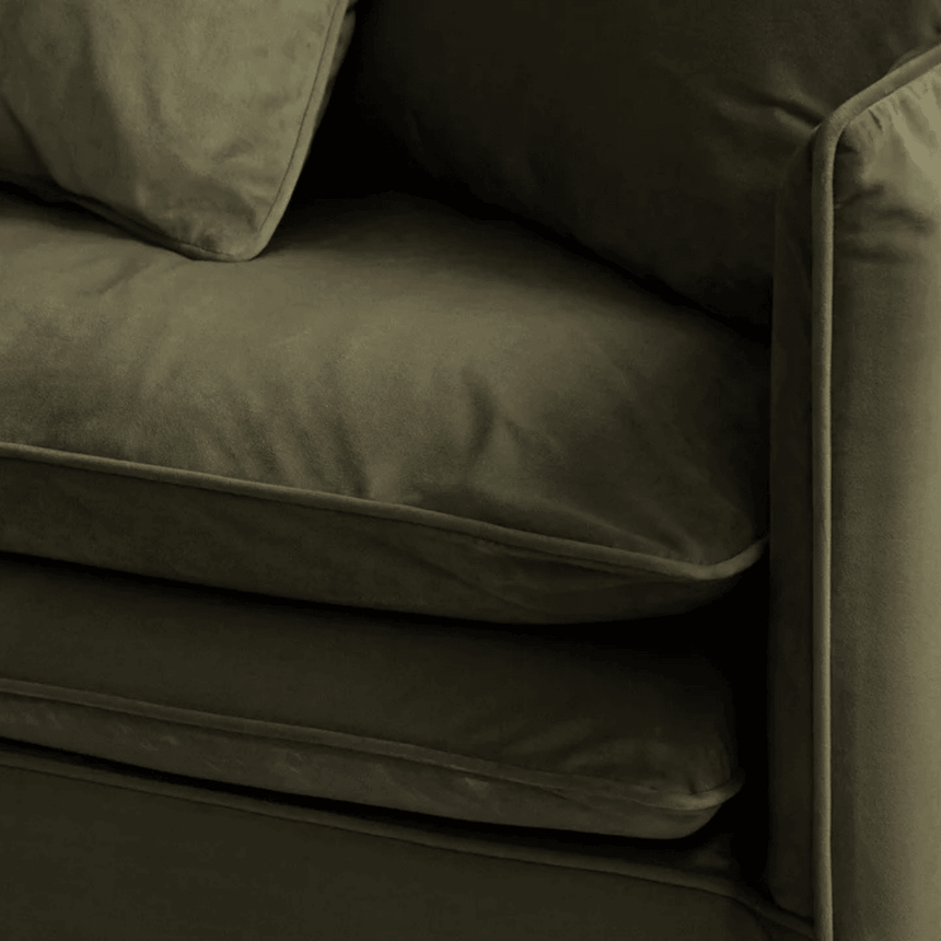 Boho 4-seater velvet sofa