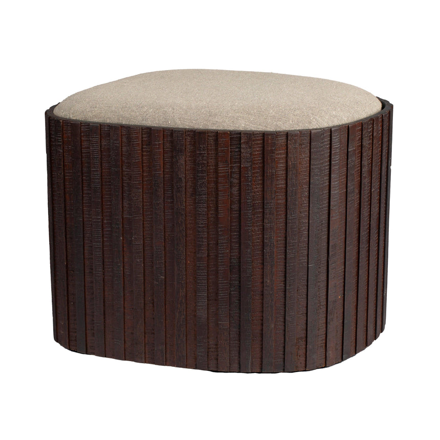 Bay fabric pouf