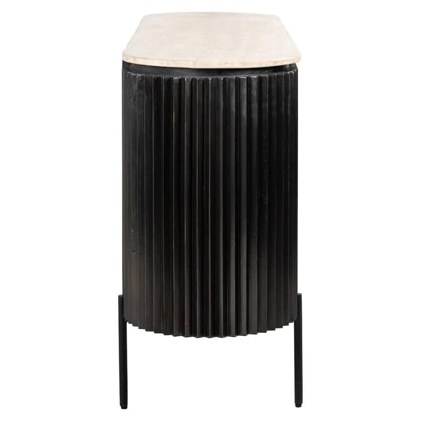 Hampton 3 ajtós mészkő kabinet - Dutch Home