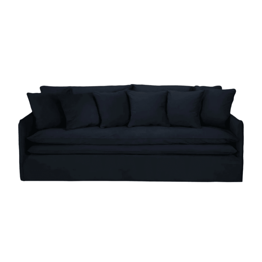 Boho 4-seater velvet sofa