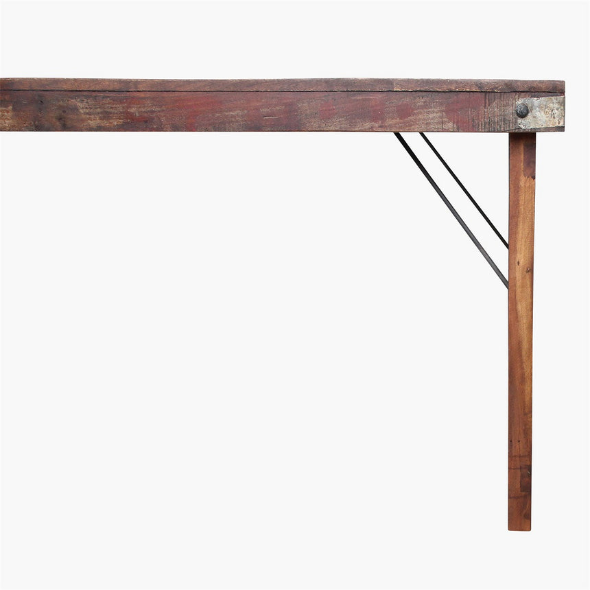 Dining wooden folding table 165x75