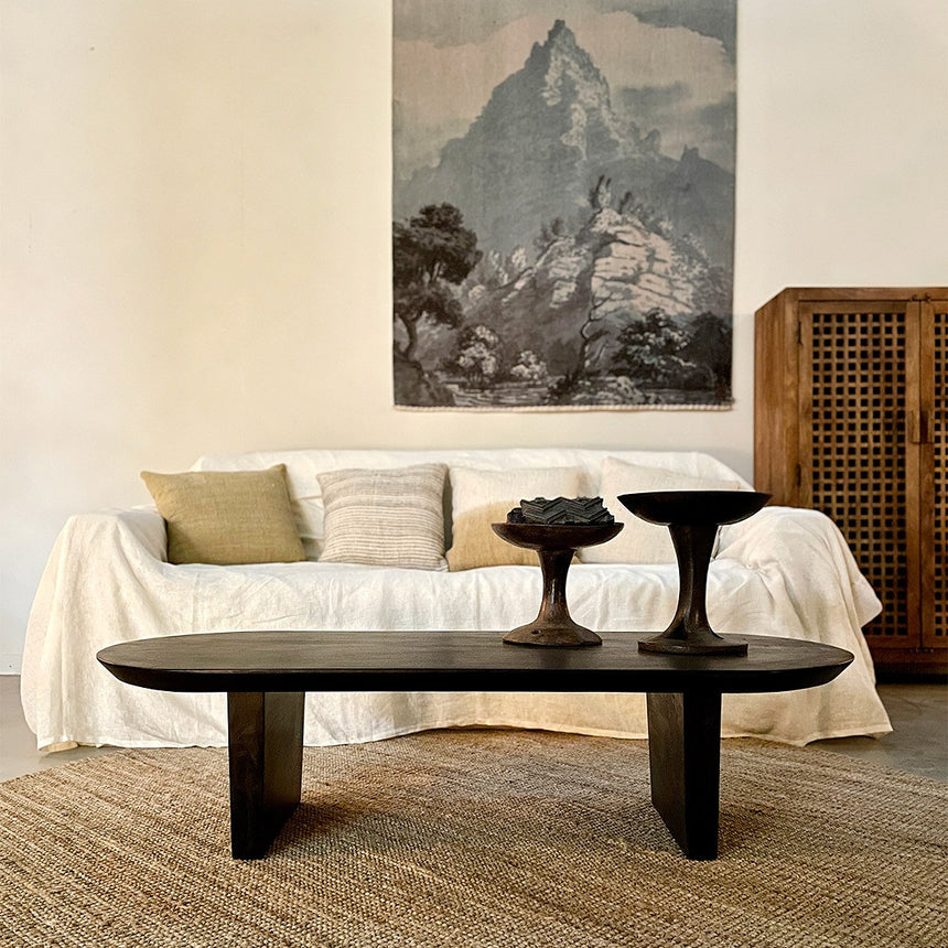 Bullnose fa dohányzóasztal