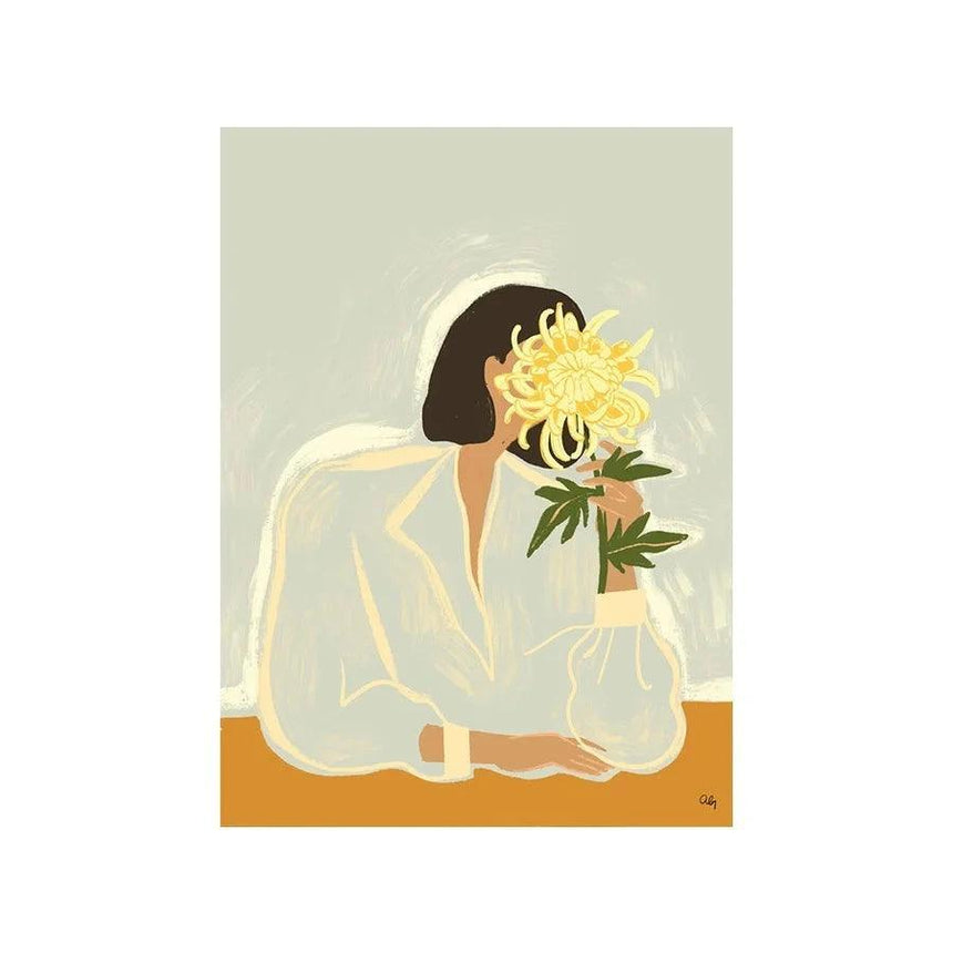 The Chrysante Mum design canvas print