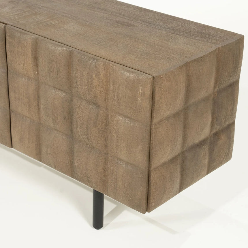 Jimmy 3-door wooden cabinet