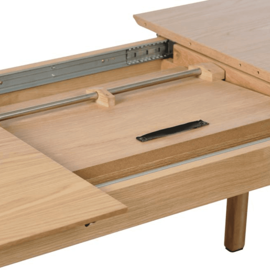 Bari fa bővíthető étkezőasztal 95x140 - Dutch Home