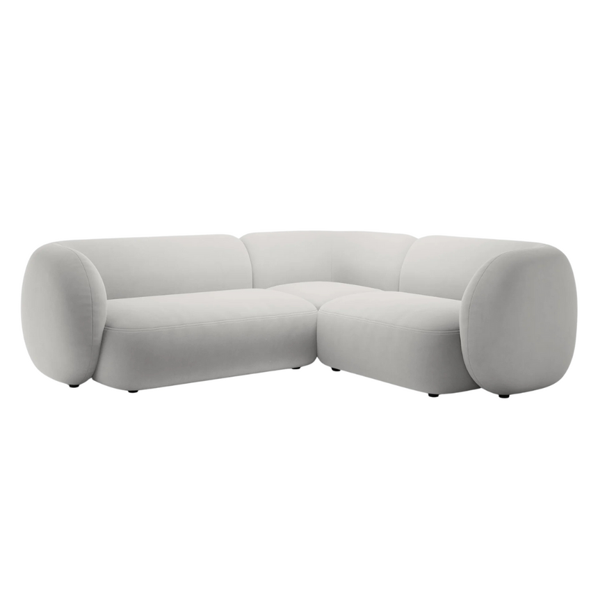 Kate bársony sarokkanapé jobbos 220x252