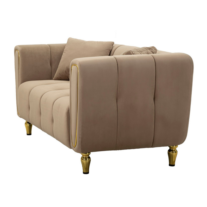 Alma 2-seater velvet sofa