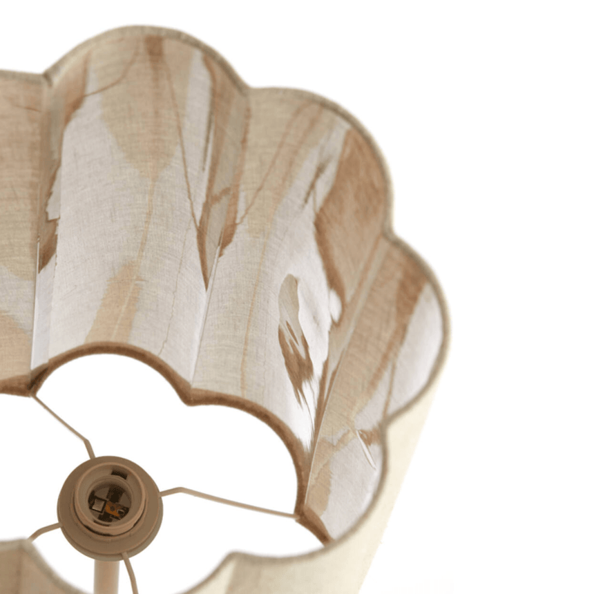 Fringe fabric floor lamp