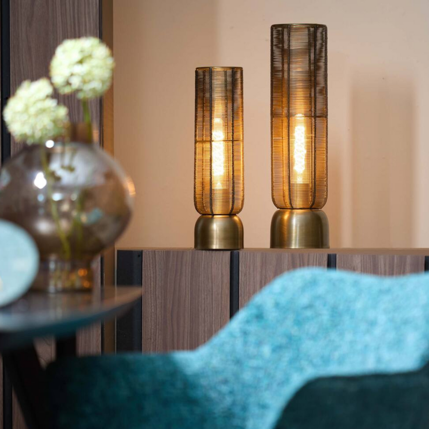 Lezuza fém asztali lámpa Ø11