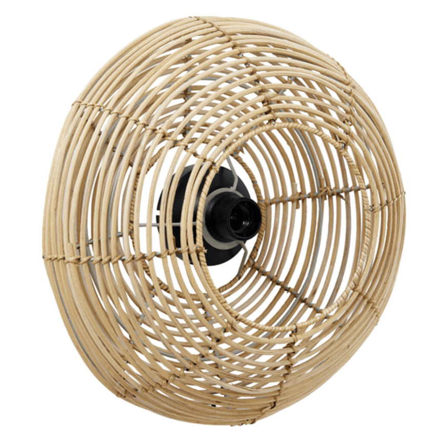 Milan rattan wall lamp