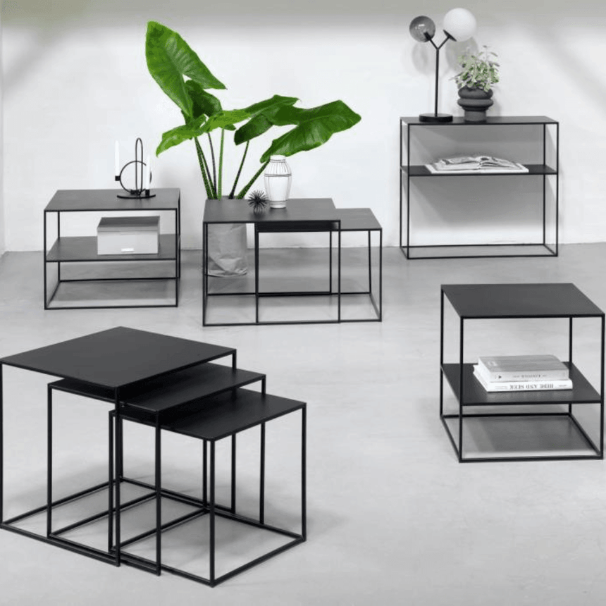 Pebble fém dohányzóasztal 3-as szettben - Dutch Home