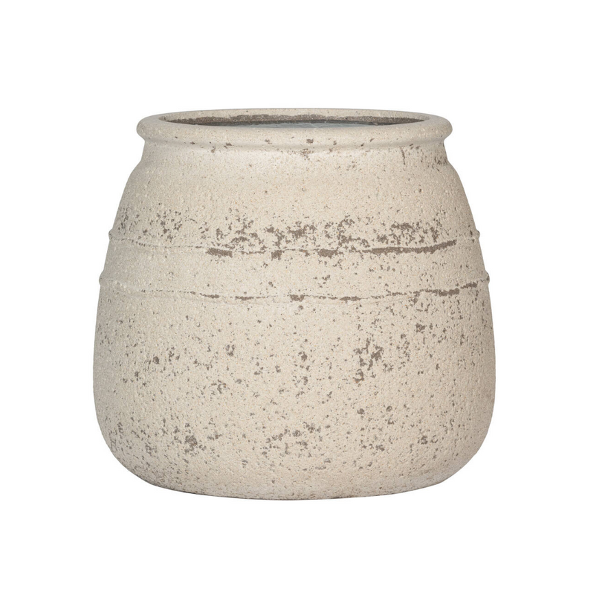 Hestia stone flower pot Ø52