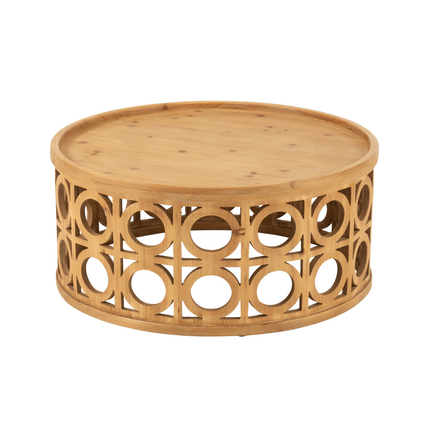 Carving fa dohányzóasztal