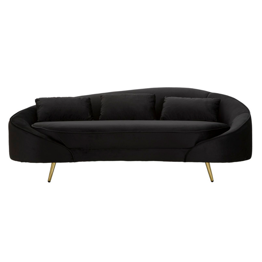 Oslo 3-seater velvet sofa