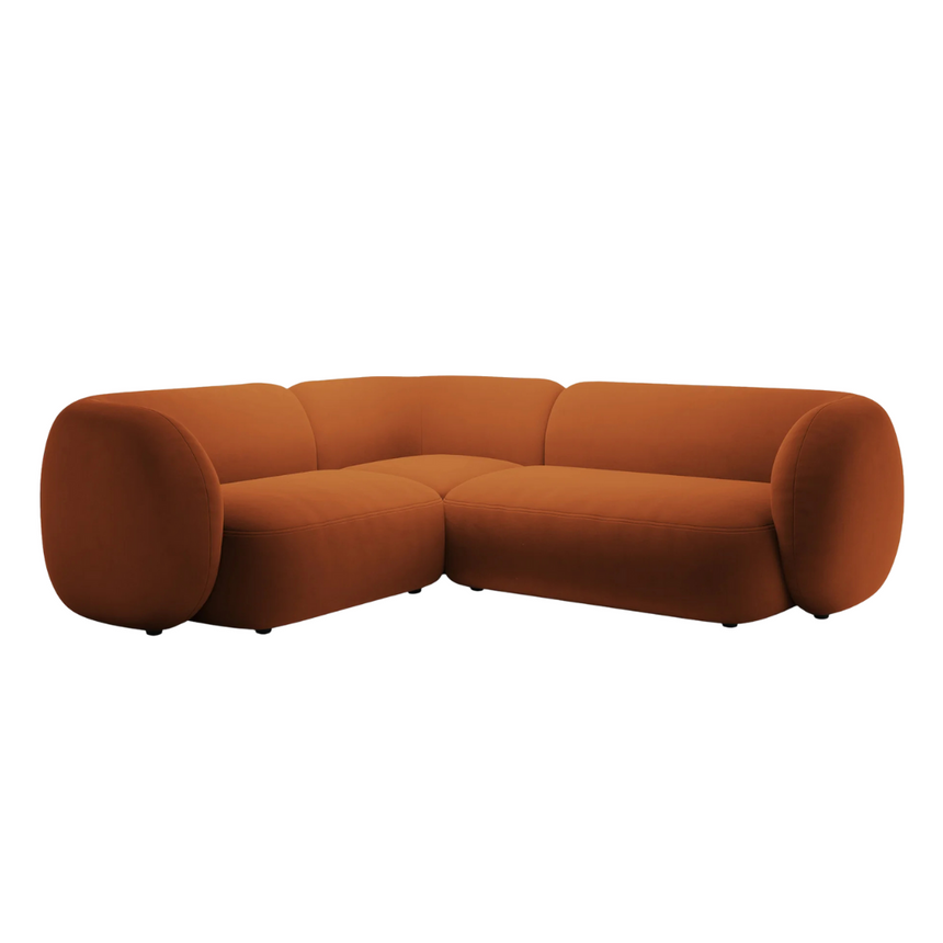 Kate bársony sarokkanapé balos 252x220