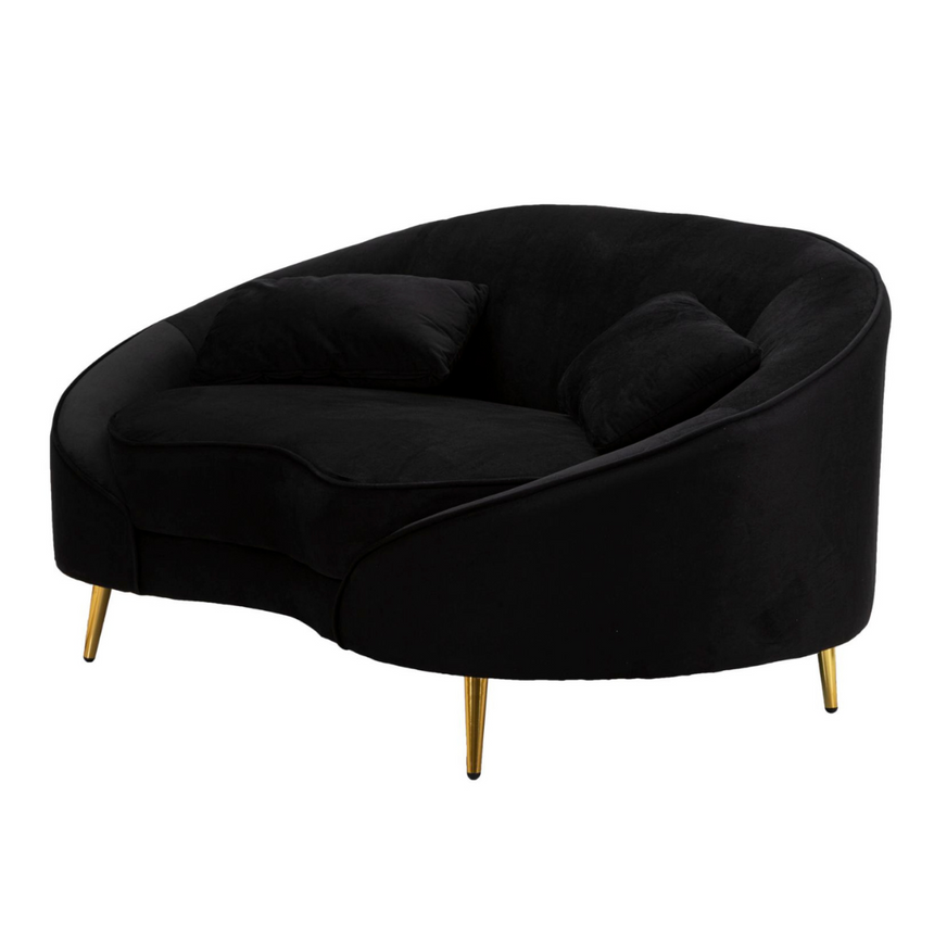Oslo 2-seater velvet sofa