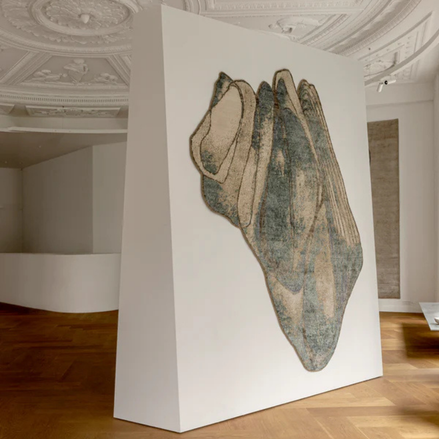 Muted Frontier wool rug