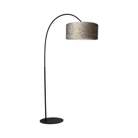 Arch fabric floor lamp with black frame 183x91