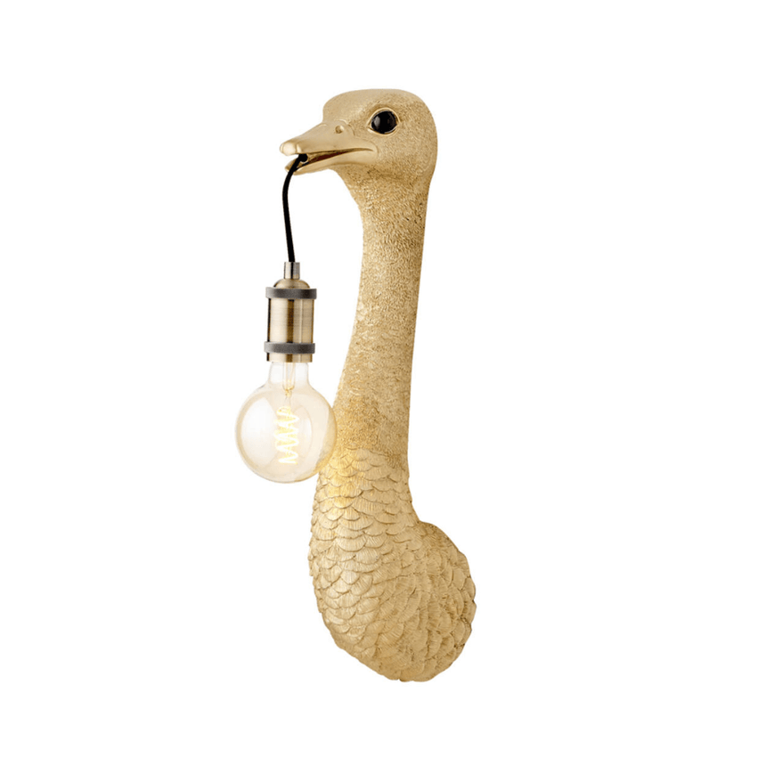 Ostrich small resin wall lamp