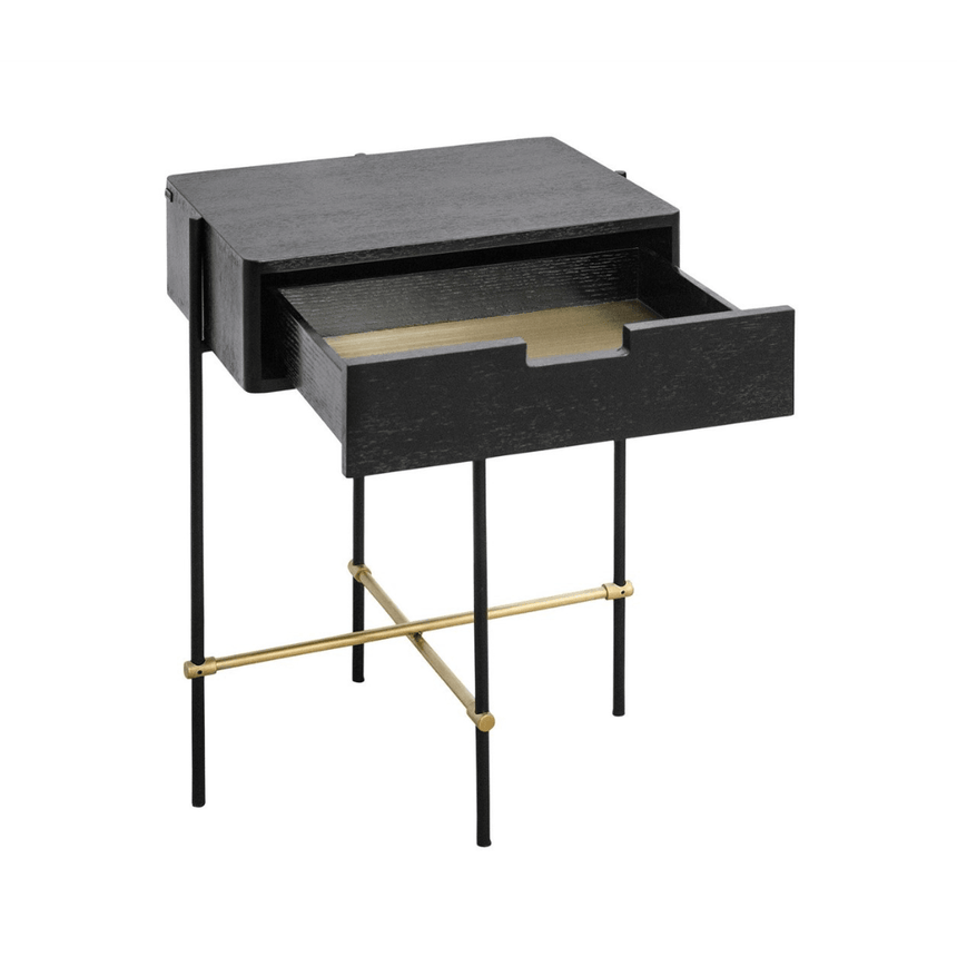 Highline wooden bedside table