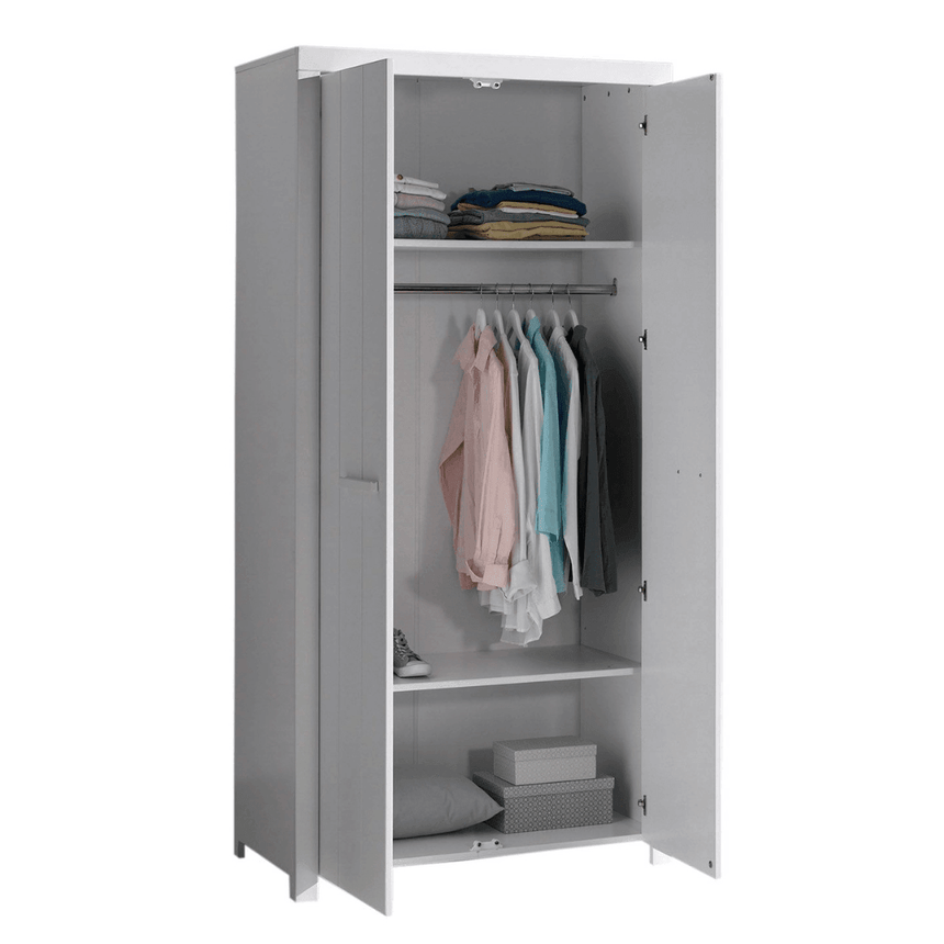Erik 2-door wooden children's wardrobe
