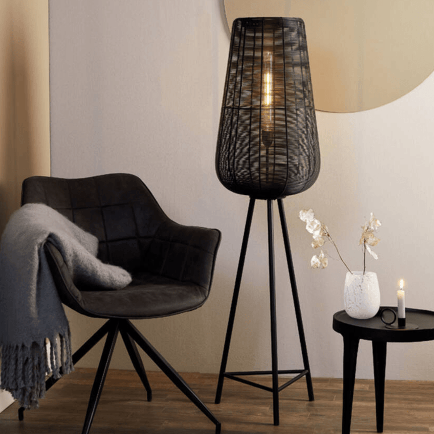 Adeta metal floor lamp Ø37x135