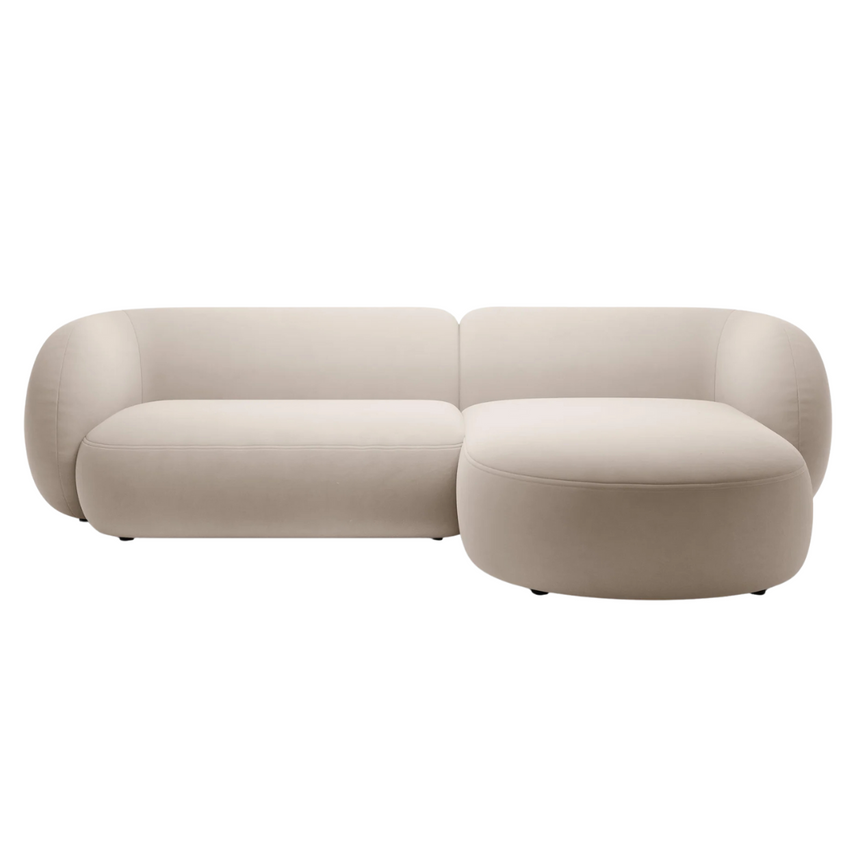 Kate bársony sarokkanapé jobbos 285cm