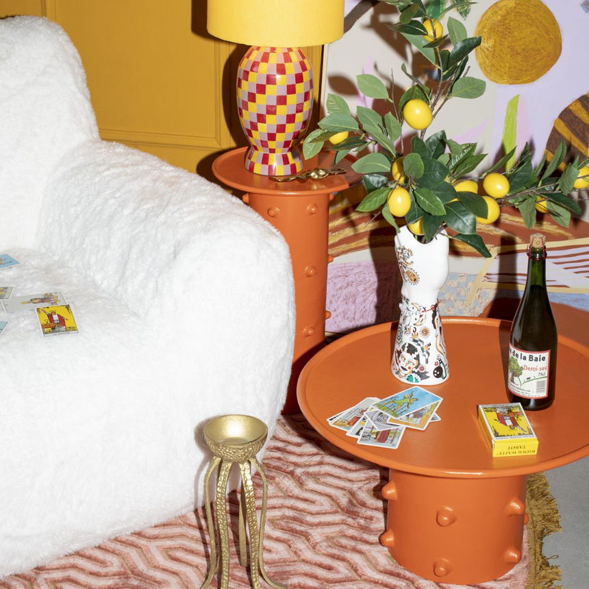 No offense metal coffee table