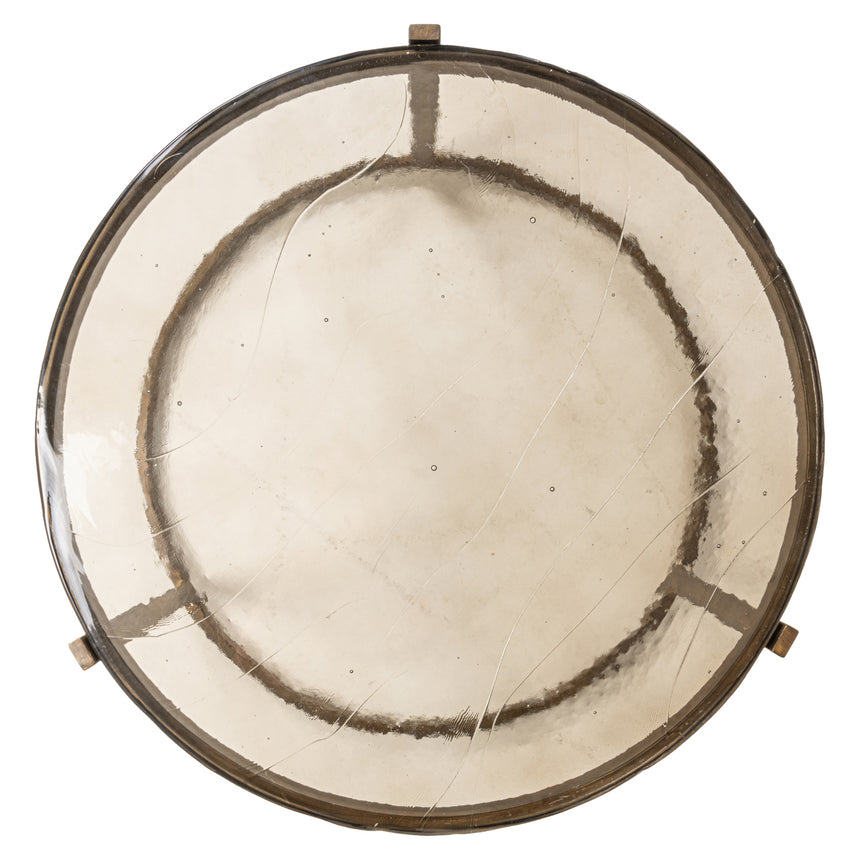 Bloomville 2-door textile leather cabinet