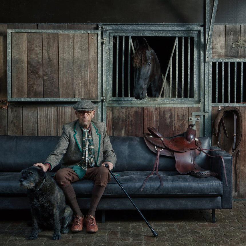 Rodeo Classic 3 személyes kanapé öko bőr fekete