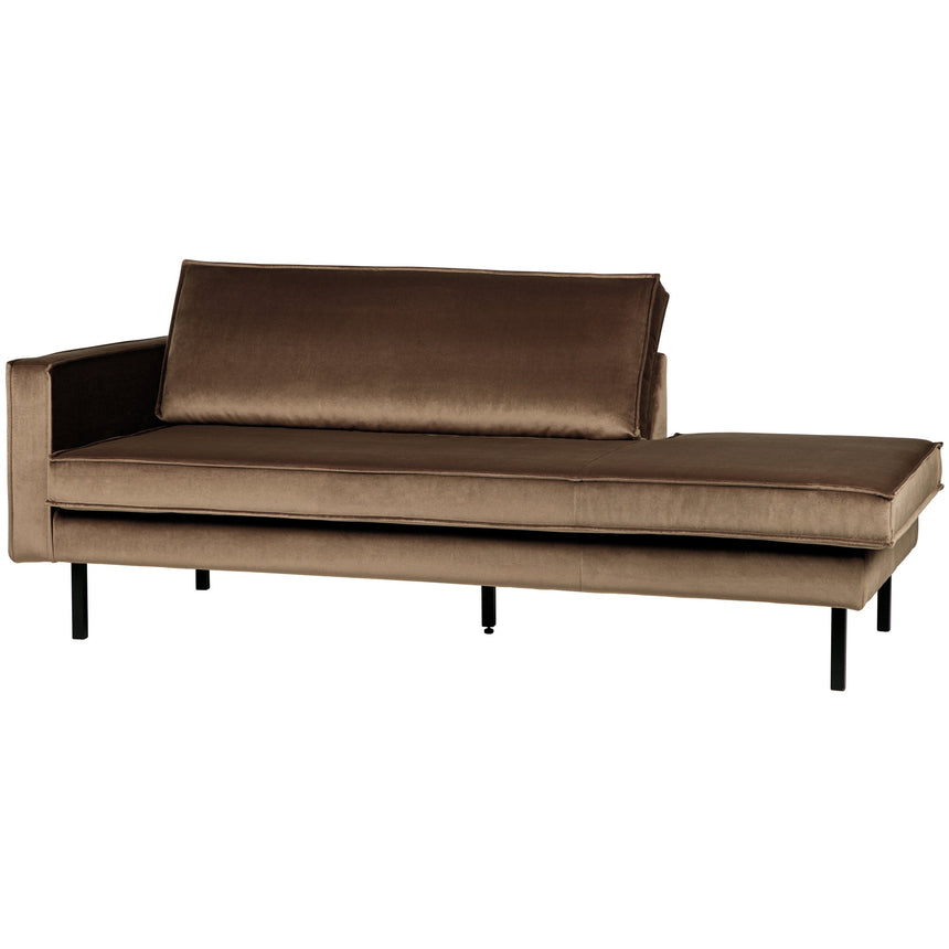 Rodeo Daybed bal oldali bársony kanapé
